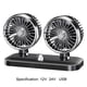 thumbnail image 3 of Ventilador de aire de refrigeración ajustable potente de 2 velocidades, ventilador eléctrico de automoción Feliz Sencillez, 3 of 5