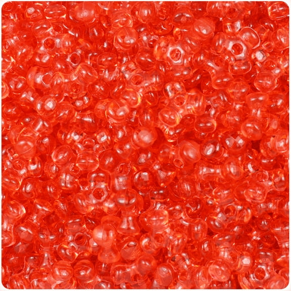 BeadTin Hyacinth Transparent 11mm TriBead Plastic Craft Beads (500pcs)