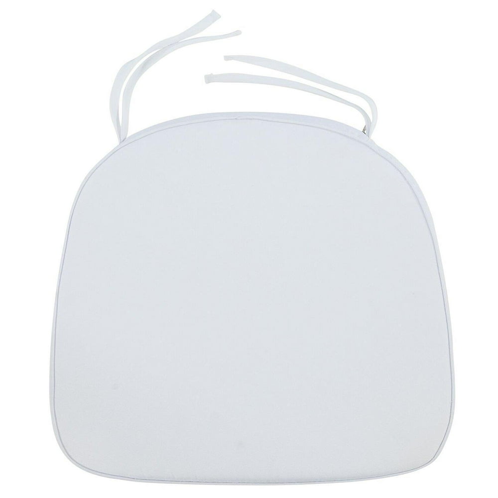LeisureMod Modern Dining Chair Cushion PadsColorWhite