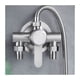 thumbnail image 1 of El grifo de ducha expuesto ofrece un fácil control del agua fría y caliente, diseño de montaje en pared con válvula de núcleo de cerámica para un ajuste perfecto de la temperatura, el acero, 1 of 1