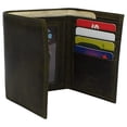 thumbnail image 3 of Real Cowhide Leather Wallets for Men RFID Blocking Slim Trifold Wallet with ID & Card Slots, 3 of 18