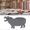 thumbnail image 2 of 3pcs Plastic Cartoon Animal Hippo Bookmark Office Reading Accessory, 2 of 5