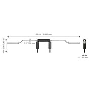 BENTISM Safety Squat Bar Fitness Squat Bar Attachment 700LB Weight Lifting