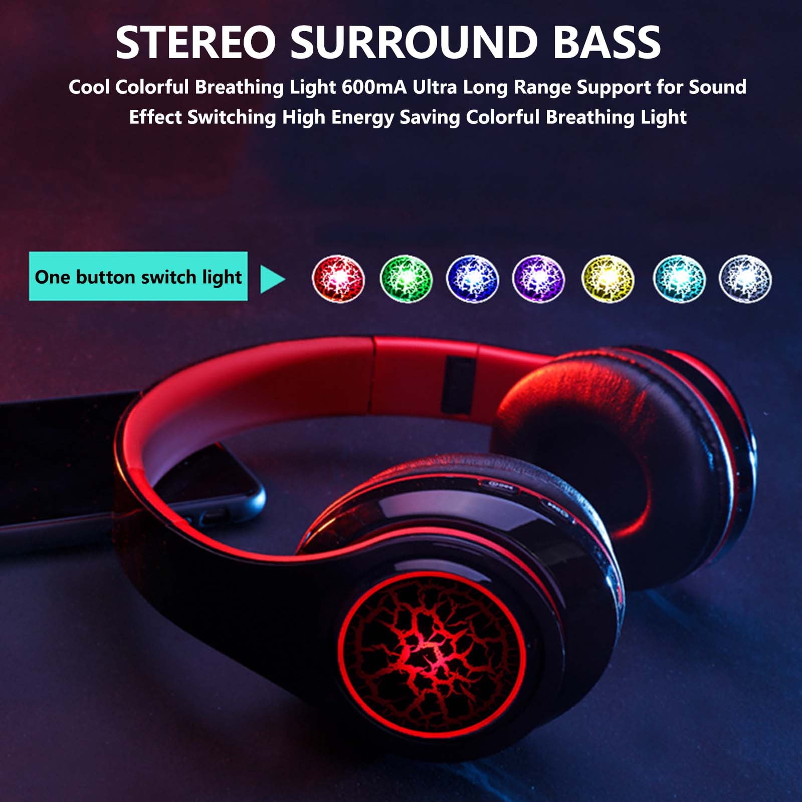 Wireless Headphones for TV Watching, TV Headphones Wireless for Seniors with TV Transmitter Charging Base, 65hrs Bluetooth Headset Compatible with All TVs, No Audio Delay,Gift for the Elderly/Parents