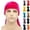 Hot Pink, variant on SGFCWSX Headscarf for Men,Hip-hop Breathable Durag Hood Headwrap Hot Pink