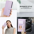 thumbnail image 4 of for Samsung Galaxy S24 PU Leather Wallet Case, Elegant Magnetic Buckle Kickstand Wrist Strap Card Slots Drop Protection Shockproof Protective Cover for Samsung Galaxy S24, Purple, 4 of 7