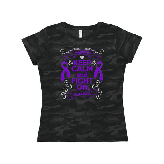 Inktastic Chiari Malformation Keep Calm Fight On Women's T-Shirt