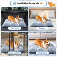 thumbnail image 4 of Baxluxe Pet bed, soft faux fur fabric dog pad, high-density foam, comfortable and soft, washable dog bed, suitable for medium to large dogs, 36.42"x25.79", gray (Large), 4 of 7