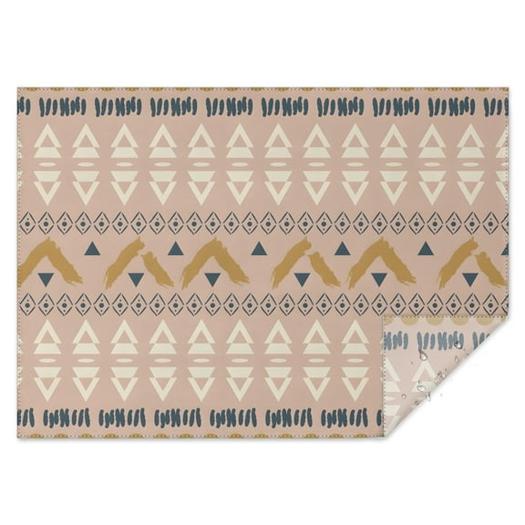 Rectangle Waterproof Tablecloth 60×84 Inch,Bohemian Style Reusable Indoor/Outdoor Durable Table Cover for Party Kitchen Dinner Room Decor