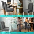 thumbnail image 6 of Hands DIY Chair Cover, Waterproof Stretch Removable Dining Chair Protector Decoration Cover Seat Slipcover For Hotel,Banquet,Home and Office, 6 of 7
