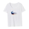 thumbnail image 4 of Camiseta para mujer de verano suave básica para ir de compras, playa, oficina, caminar, vacaciones, 4 of 7