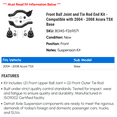 thumbnail image 2 of Front Ball Joint and Tie Rod End Kit - Compatible with 2004 - 2008 Acura TSX Base 2005 2006 2007, 2 of 2