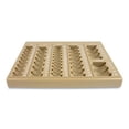 thumbnail image 2 of Plastic Coin Tray, 6 Compartments, Stackable, 7.75 X 10 X 1.5, Tan | Bundle of 5 Each, 2 of 2