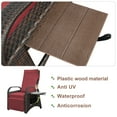 thumbnail image 2 of ATR ART to REAL Indoor Outdoor Wicker Recliner with Flip Table, Rattan Reclining Lounge Chair with Footrest, Red(Perfect for Slim Individuals), 2 of 14