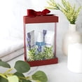 thumbnail image 3 of Hammont Elegant Clear Plastic Gift Box with Maroon Bow and Ribbon for Gifting 5"x2.5"x7.5" 6 Pack, 3 of 4