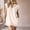 🔥 Beige, variant on USSUMA V-Neck Short Sleeve Pleated Dress With Elastic Waist And Pockets Lightweight Midi-Length Flowy Skirtline Versatile Wedding Guest Work Casual And Weekend Styling Dress