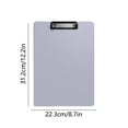 thumbnail image 3 of Bwomeauty Office Supplies, A4 Board Clip Folder Clipboard Office Supplies A4 Clipboard Writing Board Thickened Data Clip Meeting Records Writing File, Womens Gifts, 12x8.7inch, 3 of 6