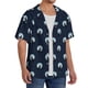 thumbnail image 2 of Fotbe Wolf And Moon Camisa Estampada de Manga Corta para Hombre, Casual de Verano, Estilo Playero, Sin Arrugas-X-Large, 2 of 5