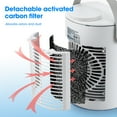 thumbnail image 3 of Acondicionadores de aire portátiles, mini enfriador de aire por evaporación, potentes 3 velocidades y rociadores de aire frío humidifican CA para habitación, oficina, mesa, hogar, escuela, 3 of 5