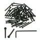 thumbnail image 1 of Tornillos de cabeza hexagonal Uxcell M3 x 30mm, 50 unidades de grado 12.9 con llave, negro, 1 of 6