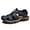 Blue, variant on Men's Outdoor Hiking Sandals Beach Sandals Leather Closed Toe Fisherman Sandal For Men