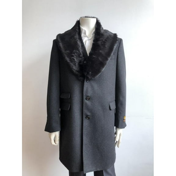 Alberto Nardoni Car-Coat-Charcoal