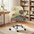 thumbnail image 2 of Xixirimido Vintage Boho Mandala Dragonfly Pattern Swivel Accent Dining Chair Cover Stretch Mid Back Accent Office Desk Chair Slipcover Soft Arm Chair Protector for Home Office, 2 of 7
