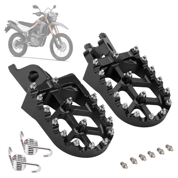Dirt Bike Foot Pegs Foot Pedals Rests CNC for CRF150R 2007-2022 CRF250R 2004-2023 CRF450R 2002-2021 CRF250L 2012-2021 CRF250X 2004-2017 CRF450X 2005-2023 CRF450RL 2008-2013 CR125 2002-2007 Motorcycle
