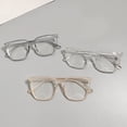 thumbnail image 3 of Blue Light Blocking Glasses Unisex Large Frame Clear View Strong Hinge Transparent with Brim Eye Protection Clear Bluelight Glasses Spectacles Eyewear, 3 of 8