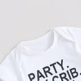 thumbnail image 4 of Bagilaanoe Newborn Baby Girl Boy Rompers Letters Print Short Sleeve Bodysuits 3M 6M 9M 12M Infant Casual One Piece Short Jumpsuit, 4 of 7