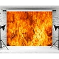thumbnail image 3 of Raging Fire Backdrop Burning Flames Photography Background Fire Fighter Themed Birthday Party Campfire Bonfire Party Decorations Banner Supplies Photo Booth Props, 3 of 4