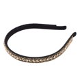 thumbnail image 7 of Unique Bargains 1 Pcs Rhinestone Headband Faux Crystal Headbands Hair Accessories for Women Champagne 0.47 Inch Wide, 7 of 7