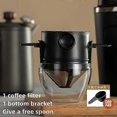 thumbnail image 1 of Portable Foldable Coffee Filter Stainless Steel Easy Clean Reusable Coffee Funnel Paperless Pour Over Holder Coffee Dripper, 1 of 5