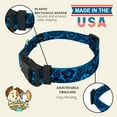 thumbnail image 5 of Country Brook Petz® Deluxe Blue Polynesian Dog Collar - Made in the U.S.A., Extra Large, 5 of 6