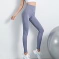 thumbnail image 4 of Pantalones de yoga elásticos Pantalones deportivos delgados Cintura alta Levantamiento de caderas, Azul, xL Vogacara AP1024-08B, 4 of 7