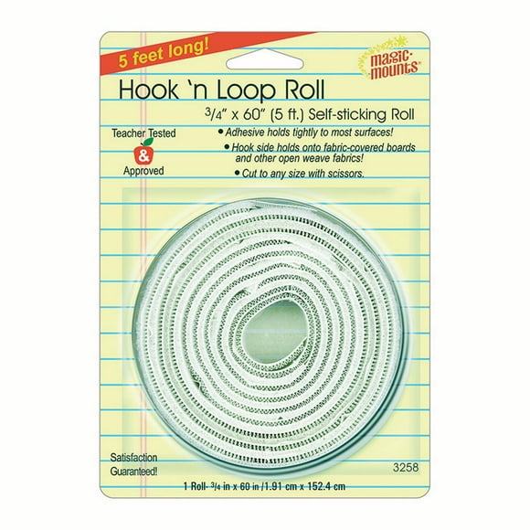 Crochet 'N Loop, Rouleau de 3/4" X 60"