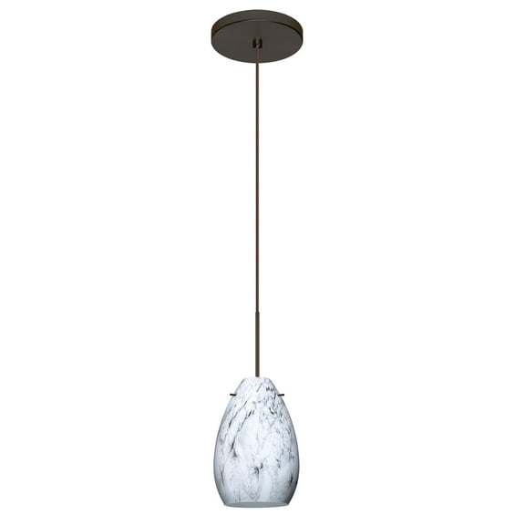 Besa Lighting - Pera 6-One Light Cord Pendant with Flat Canopy-4.5 Inches Wide