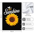 thumbnail image 3 of 2 Pcs Funny Kitchen Towels,Sunflower with Bee and Sunshine Microfiber Dish Towels,Kitchen Tea Towels,Kitchen Towel Set (18" X 26"), 3 of 3