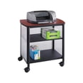 thumbnail image 2 of Safco Mobile Printer Stand and Office Storage, Cherry Wood Top, Black Shelves, 2 of 2