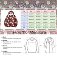 thumbnail image 2 of WEAIXIMIUNG Robe Sweat à Manches Courtes Mode Décontractée Imprimé de Noël à Capuche Manches Longues Top2, 2 of 3