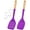Berry, variant on Pack of 2 Silicone Spatula, Non Stick Cooking Utensil Set, Wooden Handle Kitchen Turner for Baking Mixing Grilling Serving Food Heat Resistant (ORANGE)