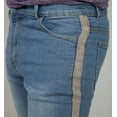 thumbnail image 3 of Skylinewears Mens Slim Straight Fit Stripe Jean with Stretch Skinny Denim Biker Pants, 3 of 5