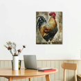 thumbnail image 3 of Nawypu Farmhouse Rooster Black Float Frame Canvas Art, Rooster Artwork, 3 of 5