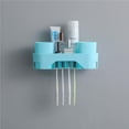 thumbnail image 3 of Wosthever Soporte multifunción para cepillo de montado en la pared, soporte para de dientes, estante de almacenamiento impermeable para Almacenamiento y organización del hogar Wosthever HA023496-00, 3 of 6
