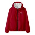 thumbnail image 2 of Traje De Sudadera Cuello Alto Color Puro Manga Larga Cierre De Cordón Cintura Elástica Pantalones Traje S, 2 of 8