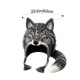 thumbnail image 2 of Hood Hat DIY Crochet Kit Adult Hand Knit Craft Supply Setm, Animal Hood Hat DIY Crochet Kit Beginner Hand Knitting Craft Supplies, DIY Craft Gift for Adults(Wolf), 2 of 6