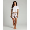 thumbnail image 4 of Real Essentials 3 Pack: Women's Pajama Shorts Sleep Lounge Sweatshorts Comfy Sleepwear Bottoms (Available In Plus Size), 4 of 4