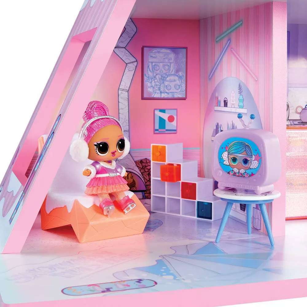 LOL Surprise Winter Snow Chalet Playset (Made from Real Wood)