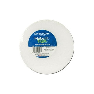 Foam Circles for Crafts Polystyrene Round Foam Disc 2 Pack - White - Bed  Bath & Beyond - 37253644