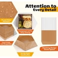 thumbnail image 5 of 50Pcs Small Kraft Charcuterie Boxes with Clear Lids - Paper Mini Appetizer Plates for Sandwich, Cookie, Sushi, Cake Slice, and Strawberries, 5 of 6
